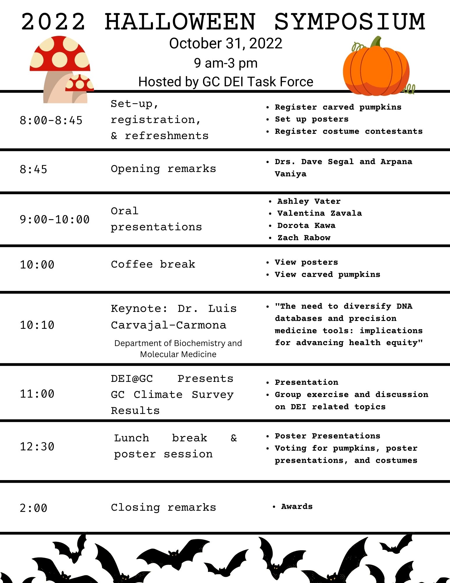 2022 Genome Center Halloween Symposium genomecenter